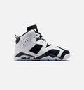 Air Jordan 6 Retro Black and White Grade School Sneakers