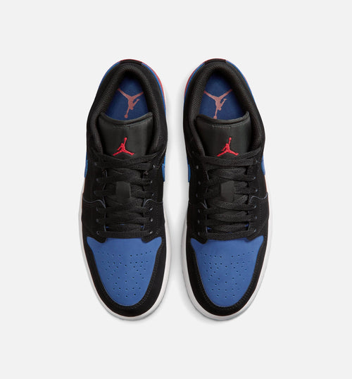 Air Jordan 1 Low Men's Sneakers - Black / True Blue / Varsity Red