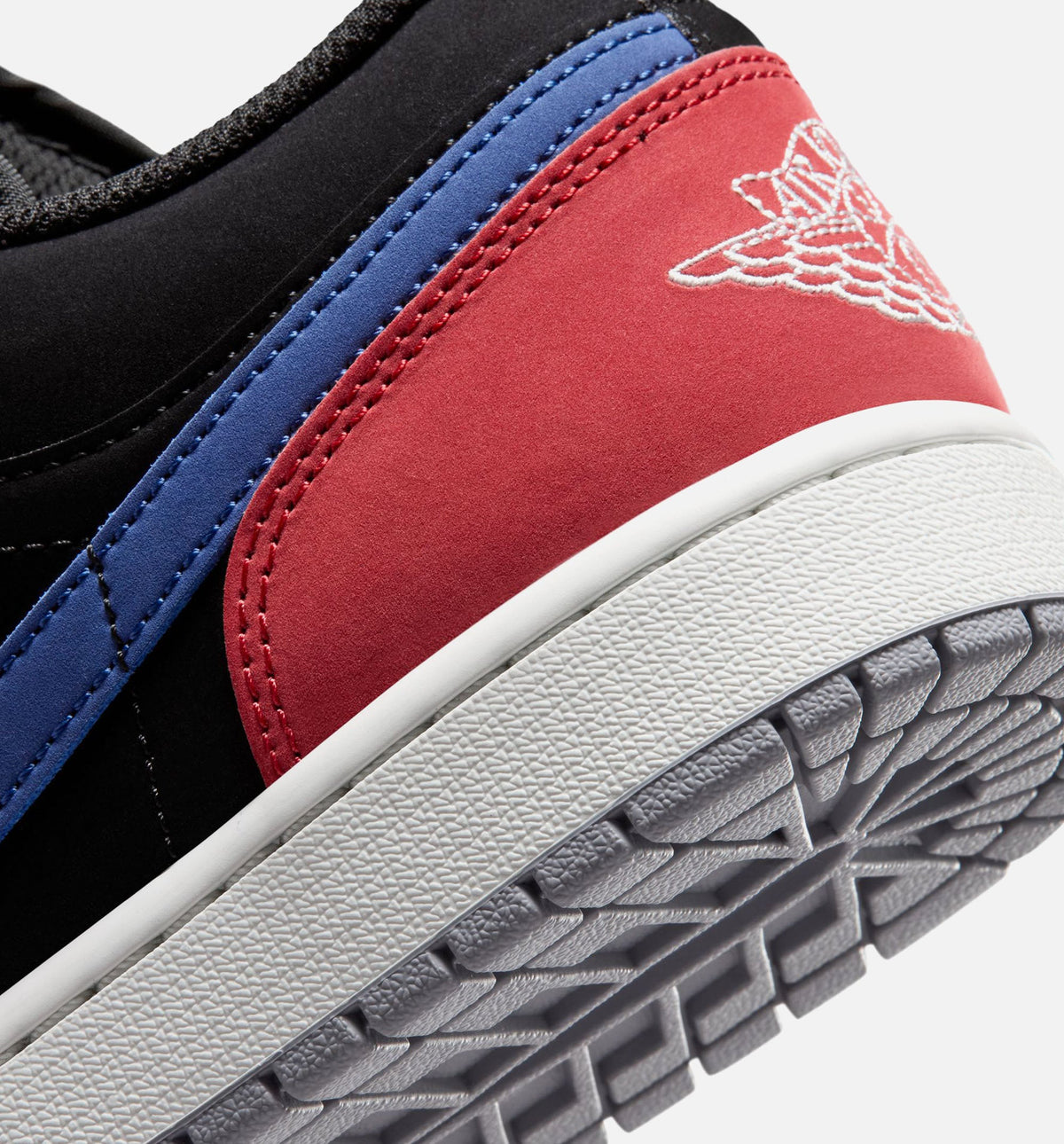 Air Jordan 1 Low Men's Sneakers - Black / True Blue / Varsity Red