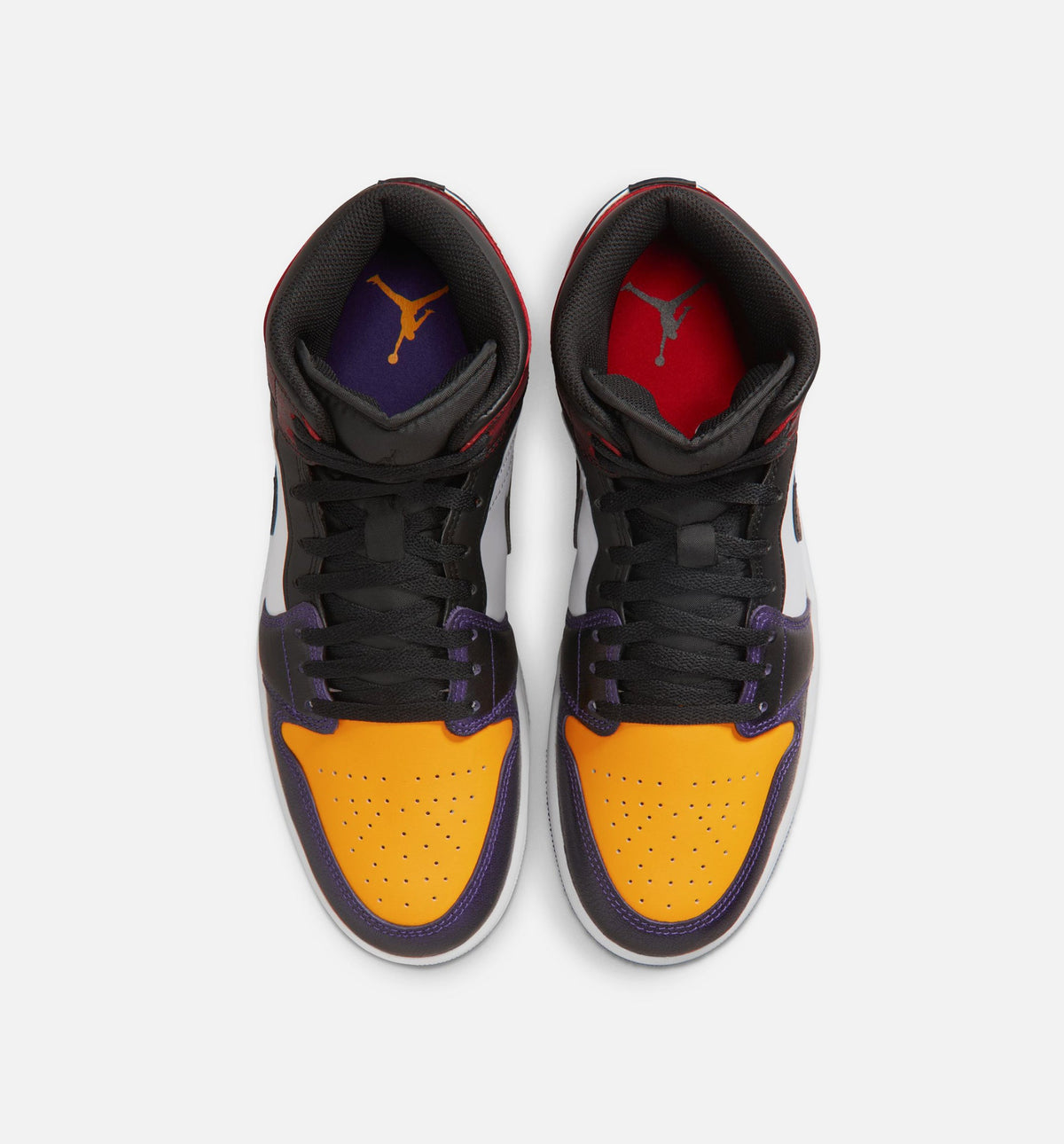 Air Jordan 1 Mid SE Men's Sneakers - True Red / Court Purple