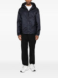 Moncler logo-tape hooded jacket