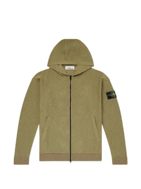 Stone Island 5100050 plush stitch organic cotton nylon sweater