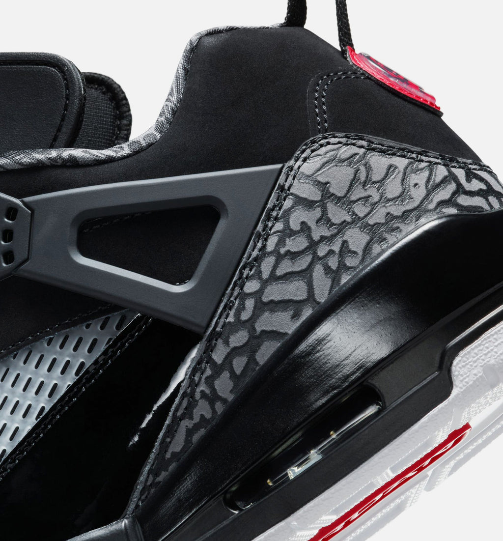 Spizike Low Men's Sneakers - Black, Classic Green, White & Varsity Red