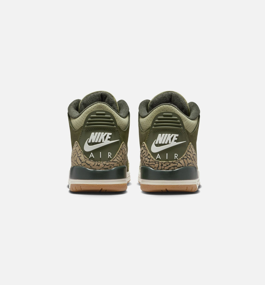 Air Jordan 3 Retro Medium Olive Grade School Sneakers