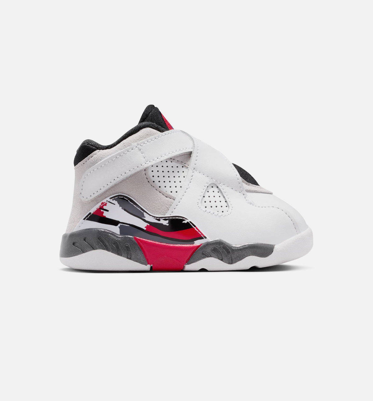 Air Jordan 8 Retro White and True Red Infant & Toddler Sneakers