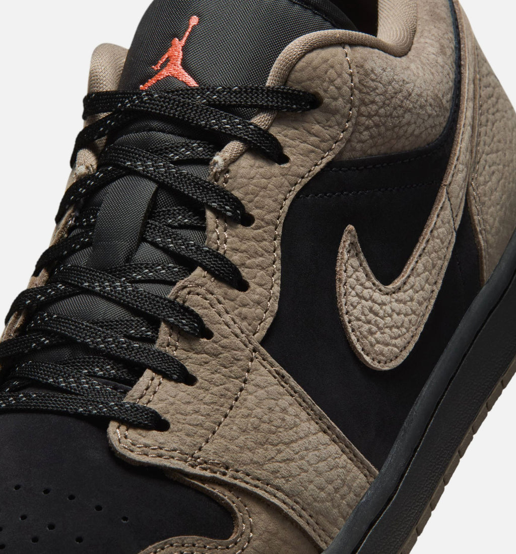 Air Jordan 1 Low SE Men's Sneakers - Black / Olive Grey