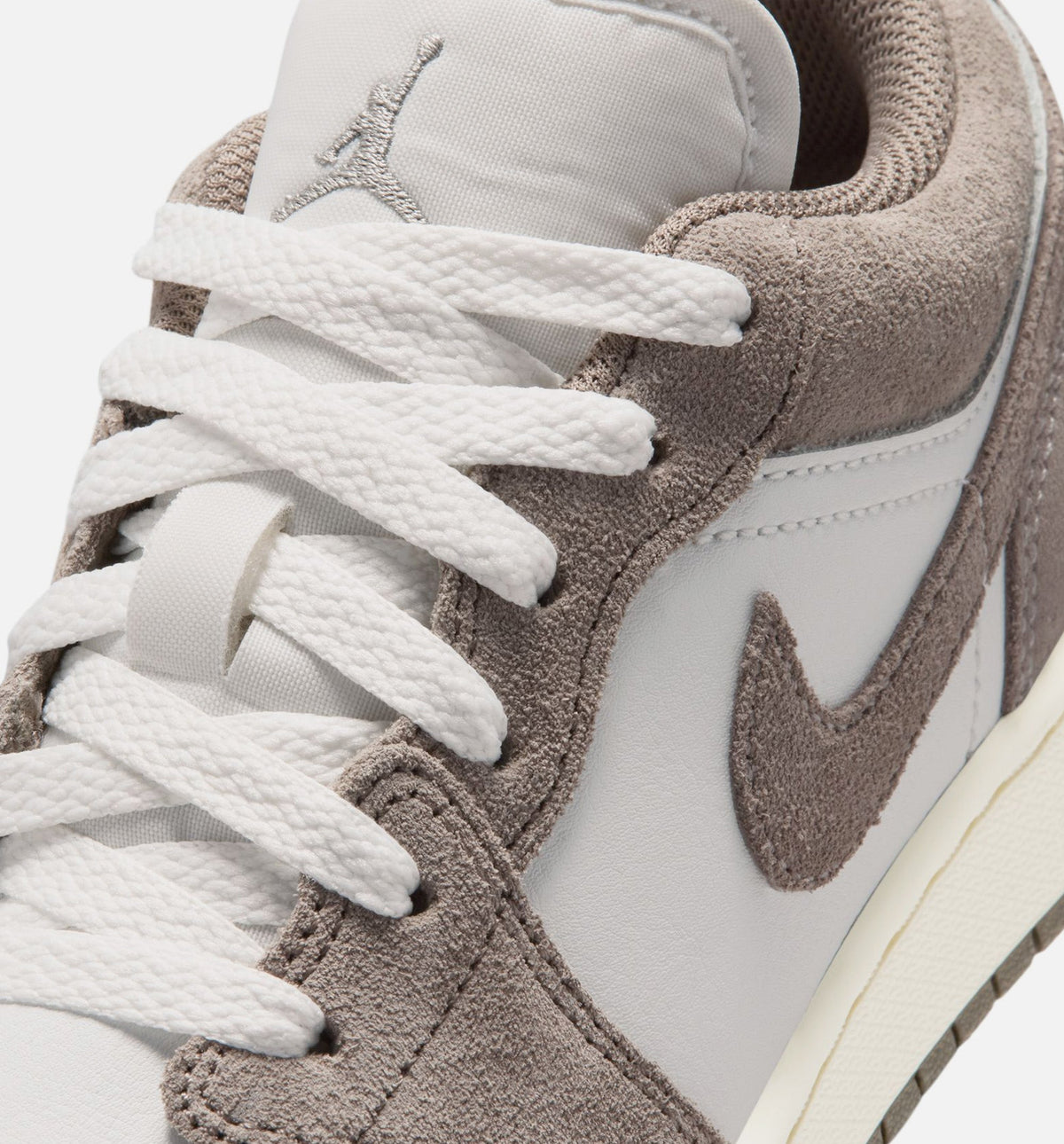 Air Jordan 1 Low Grade School Sneakers - Olive Grey
