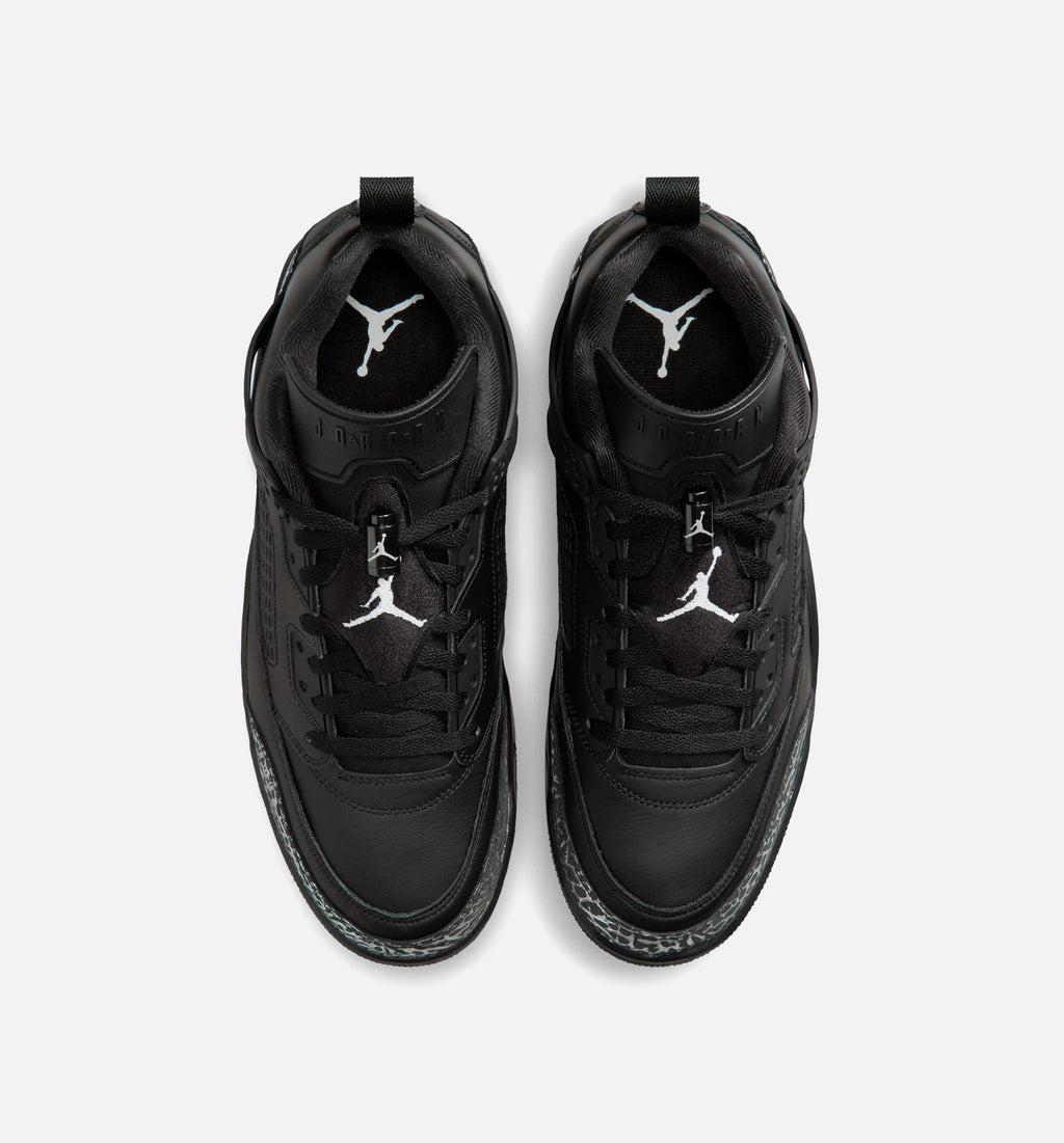 Spizike Low Men's Basketball Shoes - Black & Metallic Silver