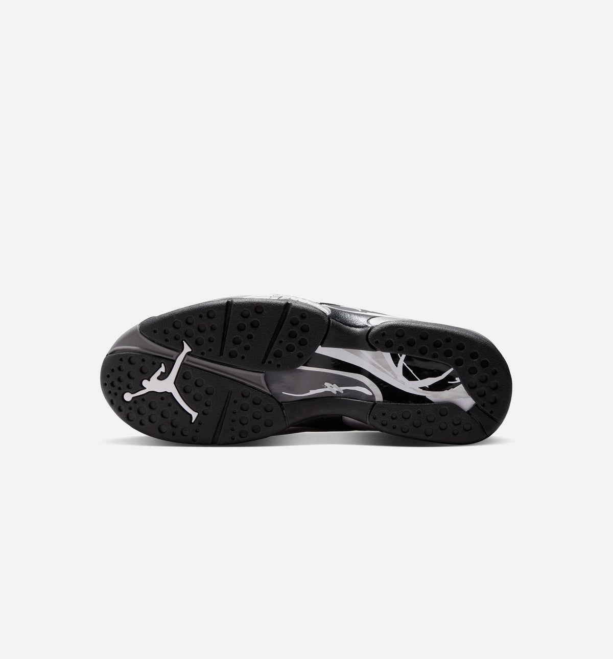 Air Jordan 8 Retro Chrome Men's Sneakers - Black & Light Graphite