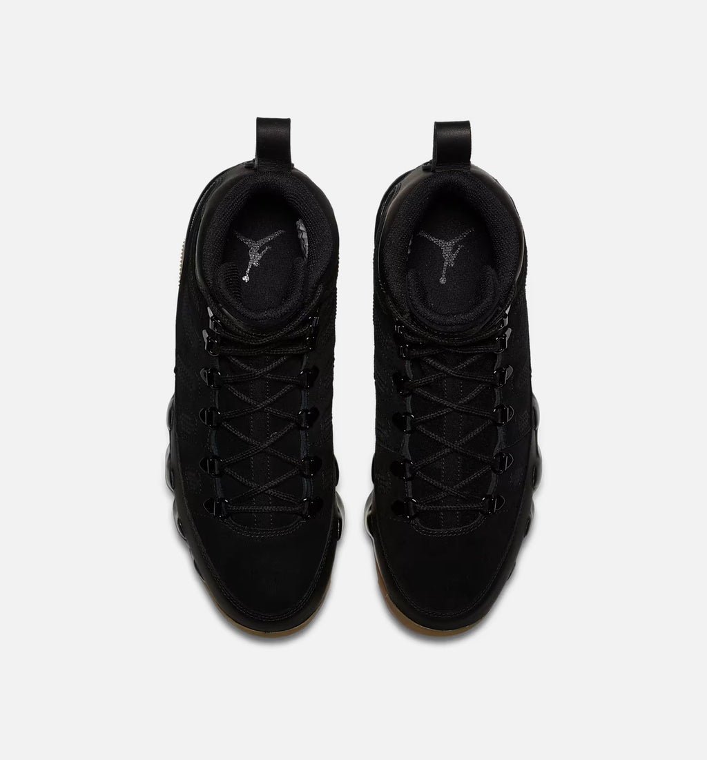 Air Jordan 9 Retro Men's Lifestyle Boots - Black & Gum Light Brown