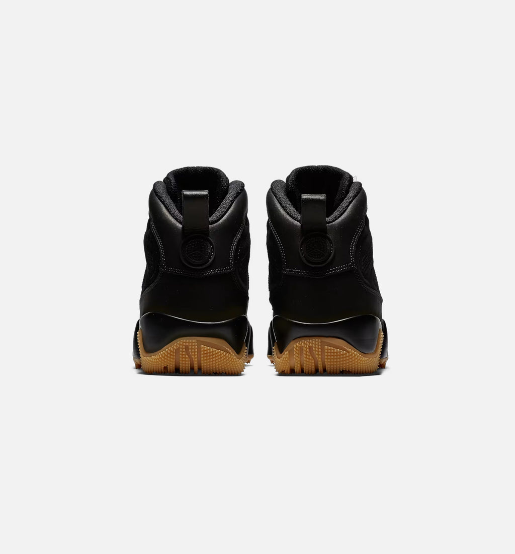 Air Jordan 9 Retro Men's Lifestyle Boots - Black & Gum Light Brown