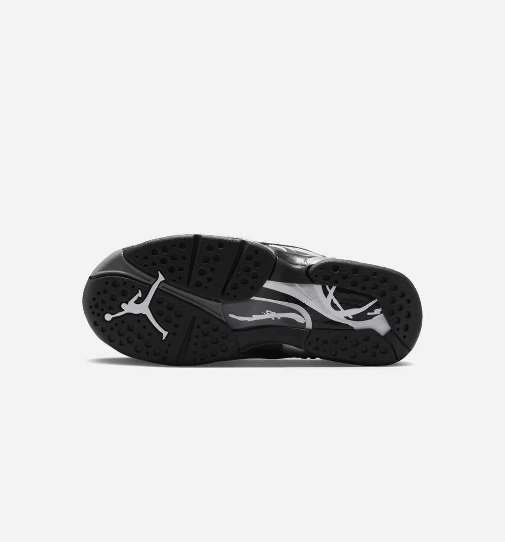 Air Jordan 8 Retro Chrome Grade School Sneakers - Black & Light Graphite