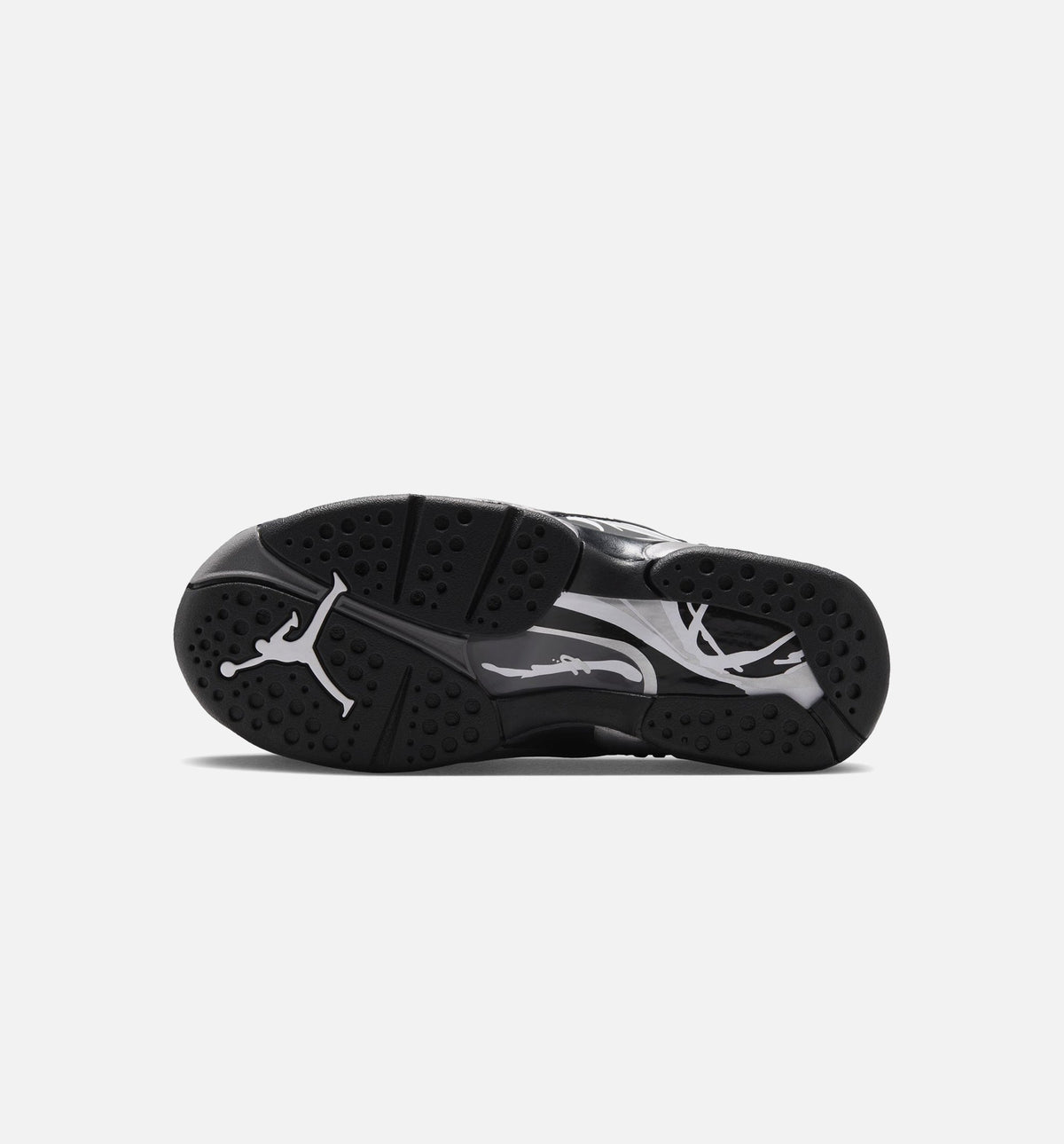 Air Jordan 8 Retro Chrome Grade School Sneakers - Black & Light Graphite
