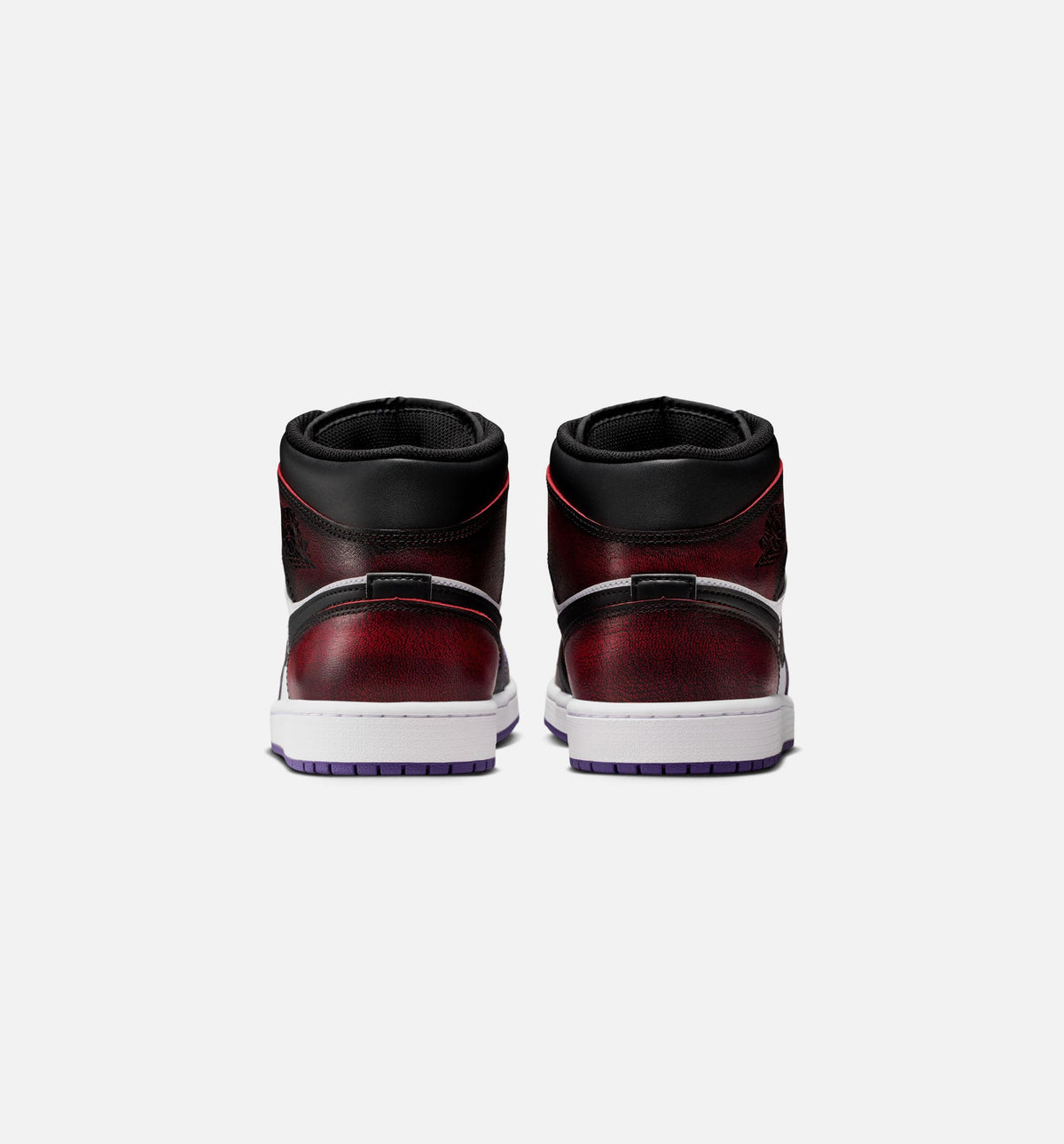 Air Jordan 1 Mid SE Men's Sneakers - True Red / Court Purple
