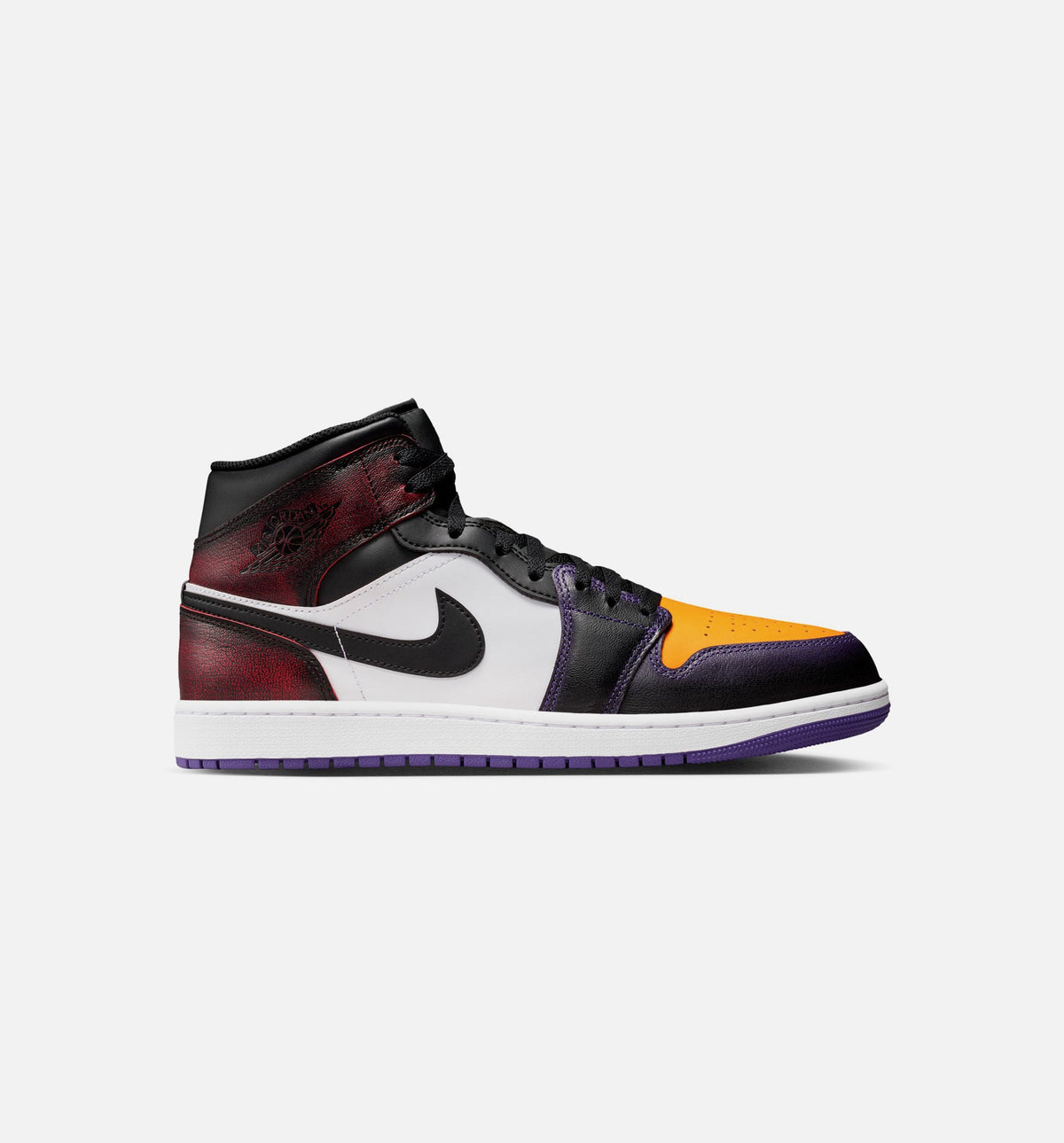 Air Jordan 1 Mid SE Men's Sneakers - True Red / Court Purple