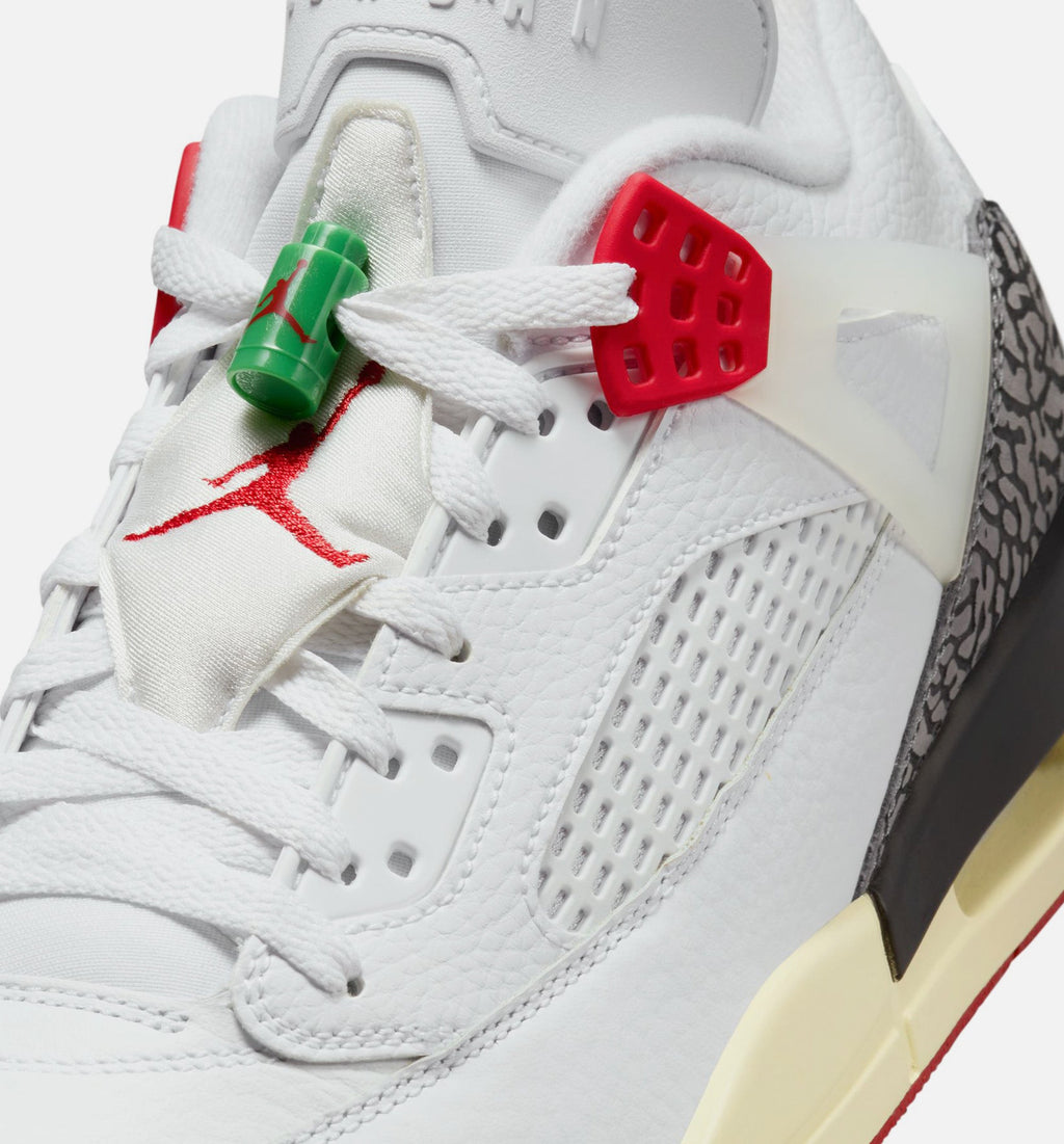 Spizike Low Men's Sneakers - White, Black, Sail & Varsity Red