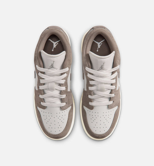 Air Jordan 1 Low Grade School Sneakers - Olive Grey