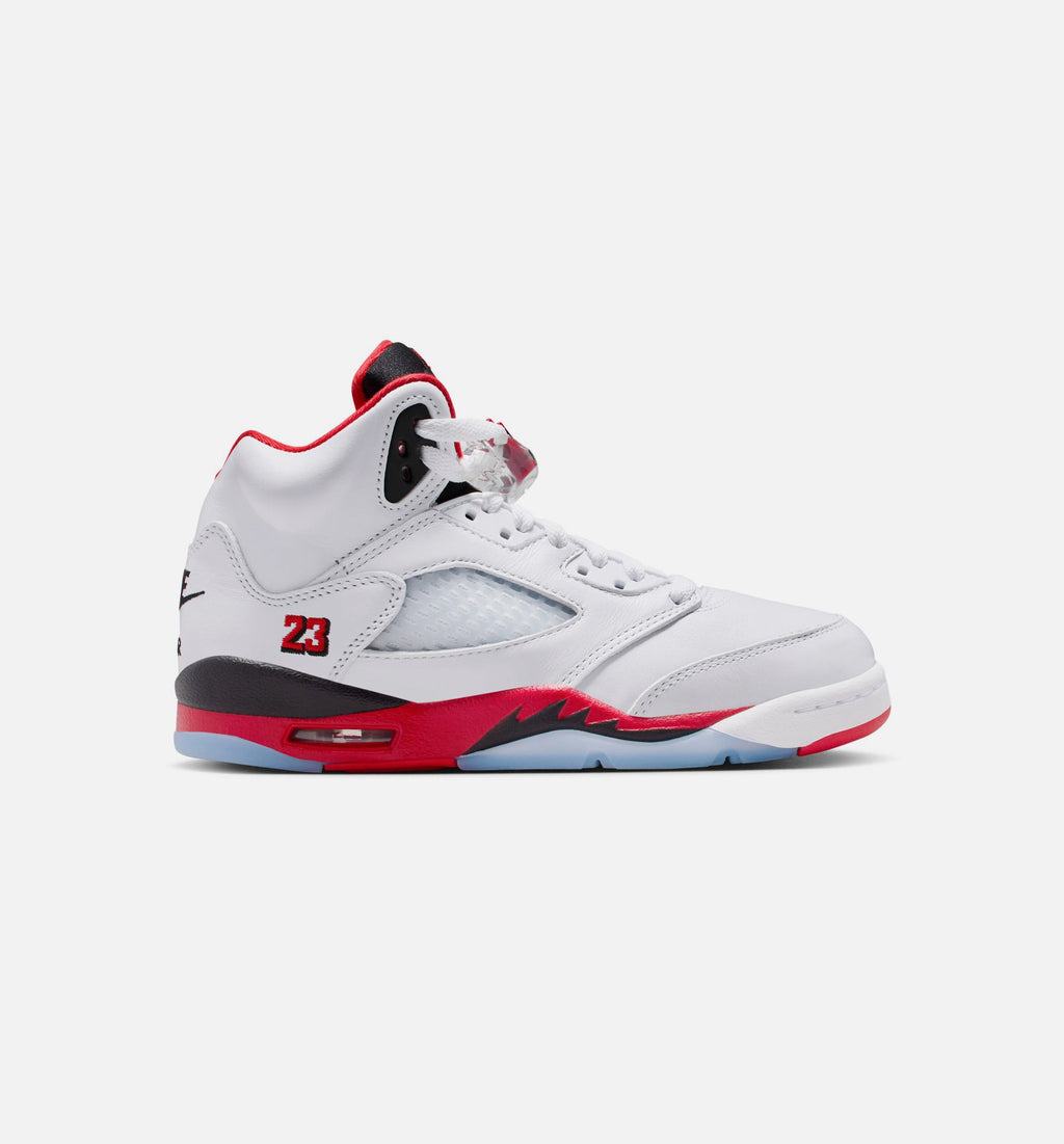 Air Jordan 5 Retro Fire Red Grade School Sneakers