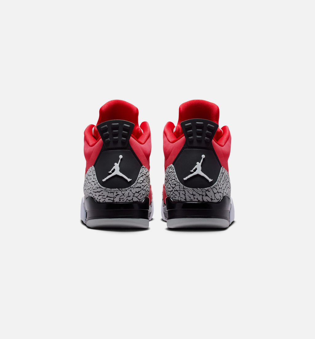 Son of Mars Low Men's Sneakers - Fire Red, Black, Grey & Mist White