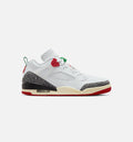 Spizike Low Men's Sneakers - White, Black, Sail & Varsity Red