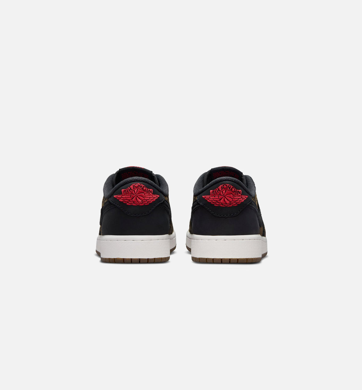 Air Jordan 1 Retro Low OG Laser Grade School Sneakers - Black / Varsity Red