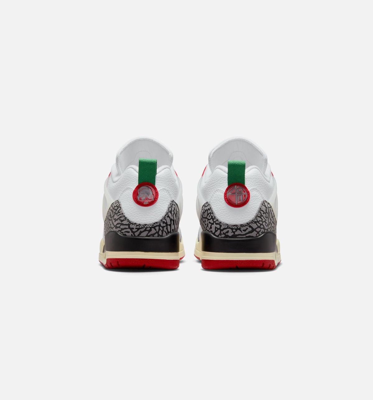 Spizike Low Men's Sneakers - White, Black, Sail & Varsity Red