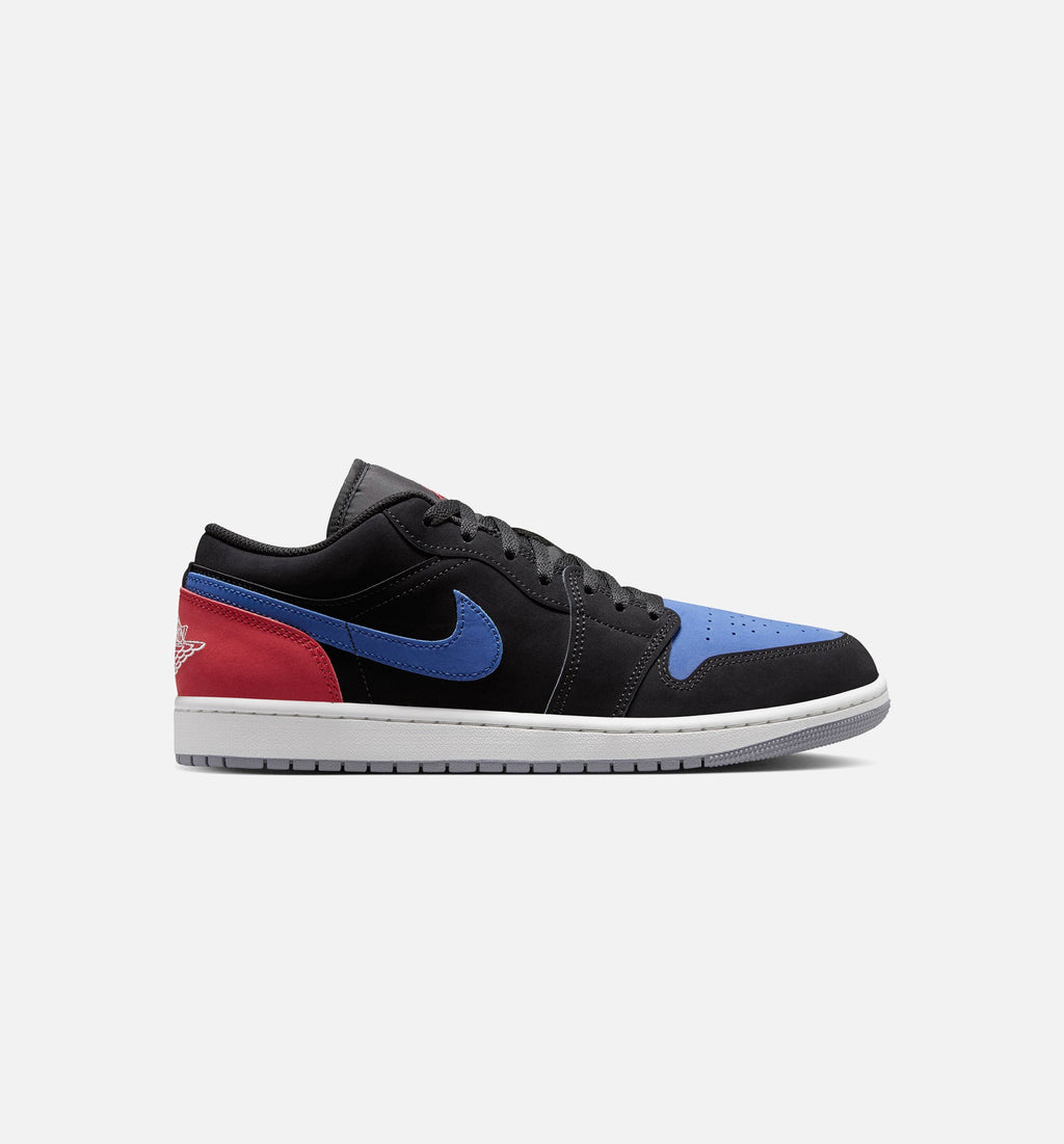 Air Jordan 1 Low Men's Sneakers - Black / True Blue / Varsity Red