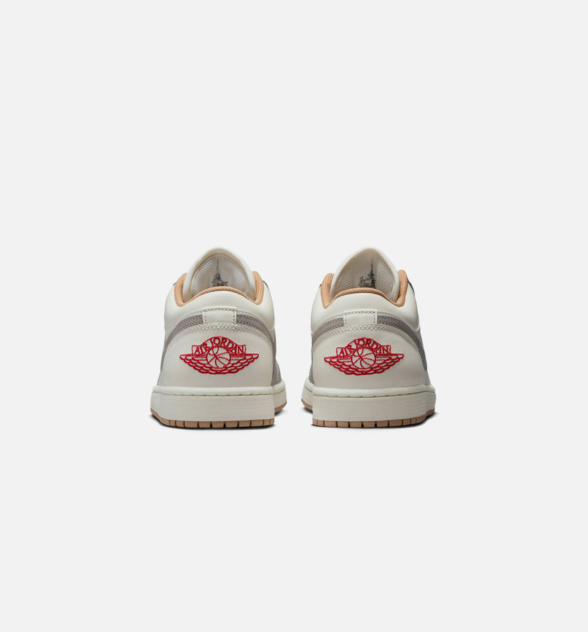Air Jordan 1 Low Men's Sneakers - Sail / Fire Red