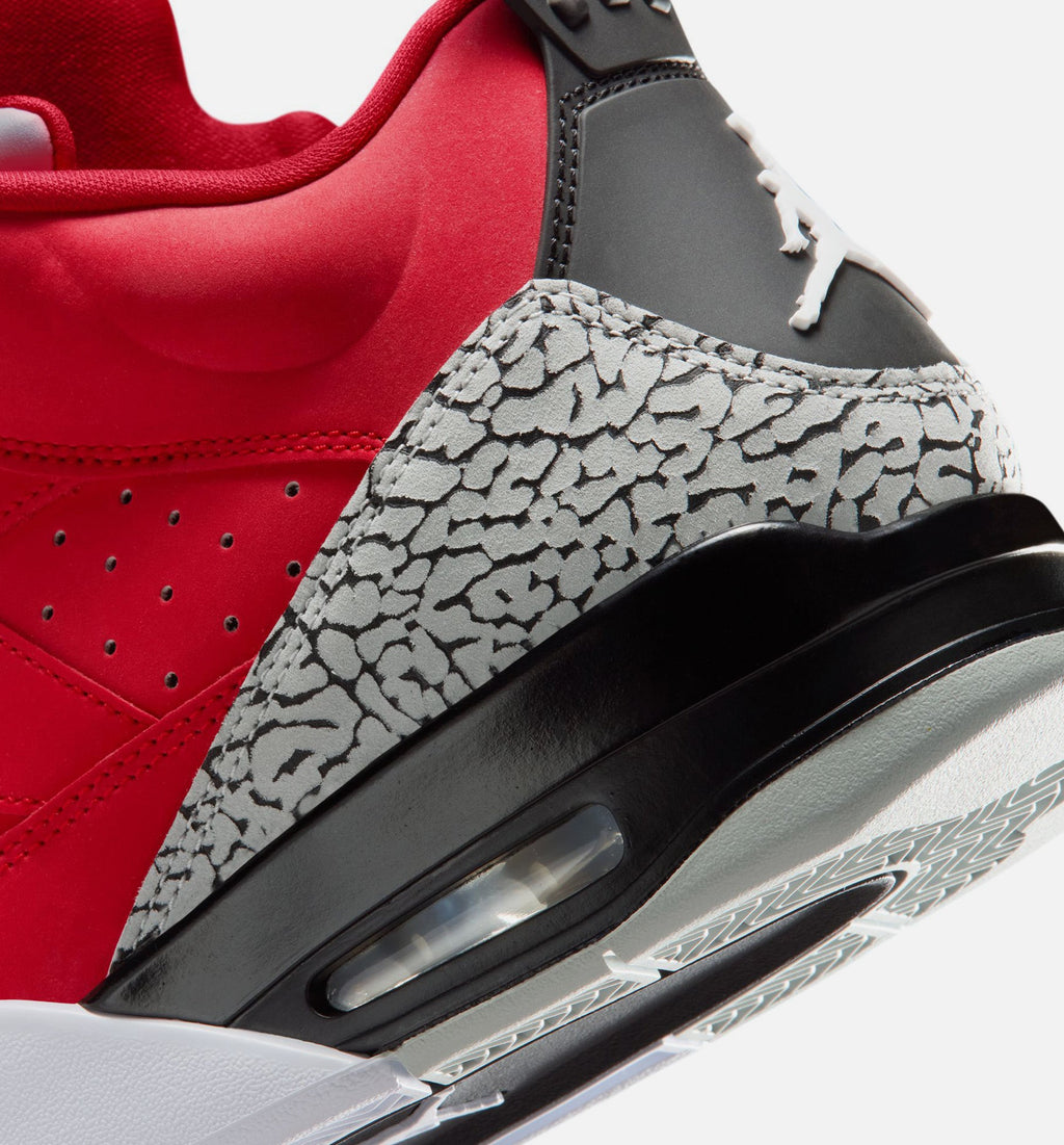 Son of Mars Low Men's Sneakers - Fire Red, Black, Grey & Mist White