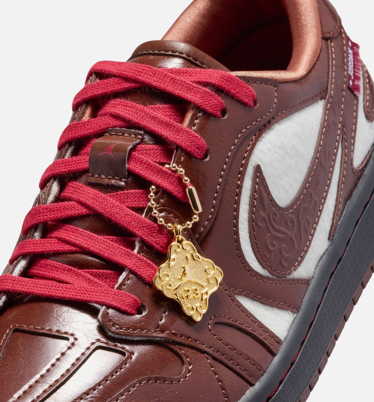 Air Jordan 1 Low Lunar New Year Women's Sneakers - Light Chocolate