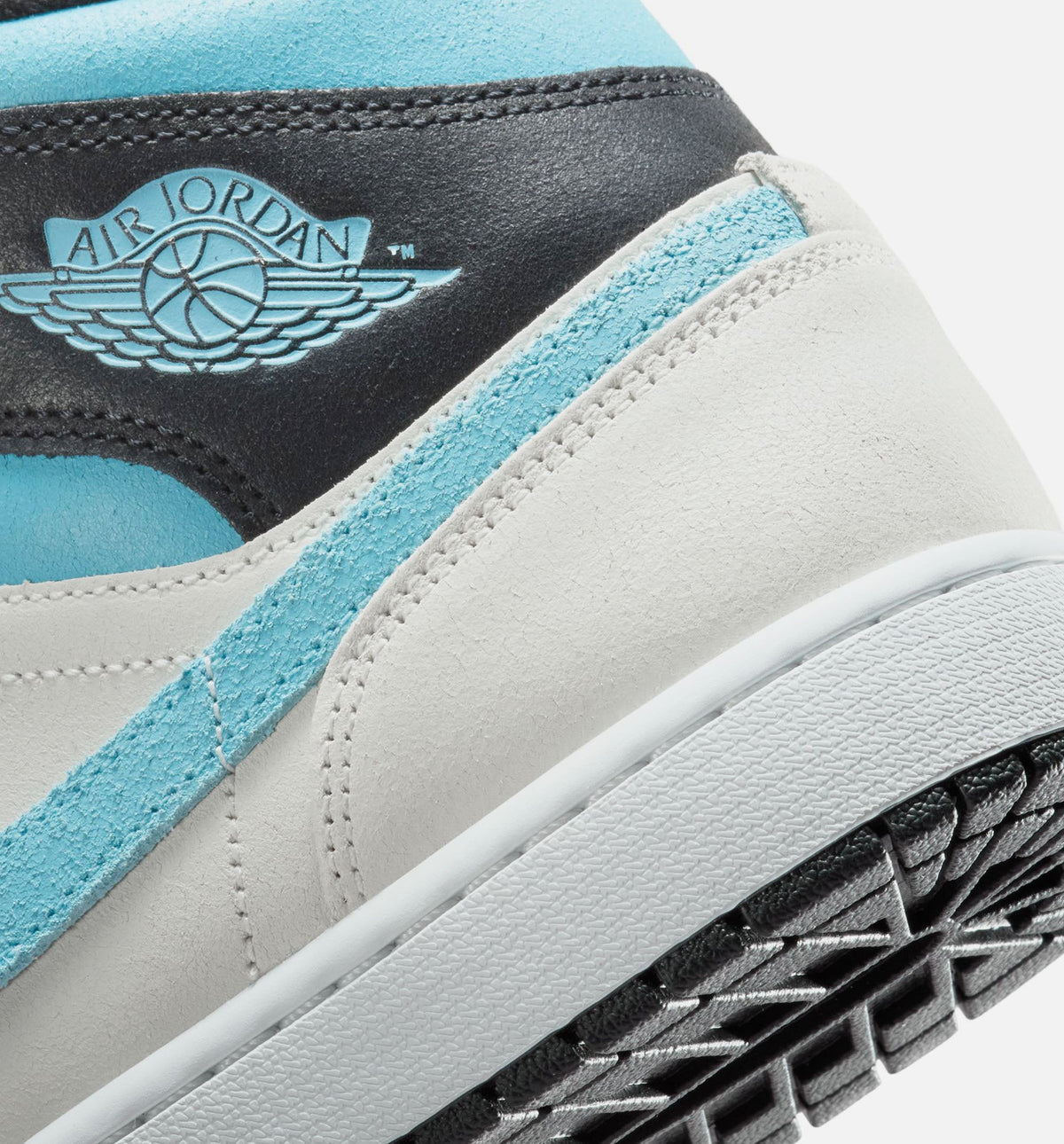 Air Jordan 1 Mid SE Men's Sneakers - Summit White / Blue Chill