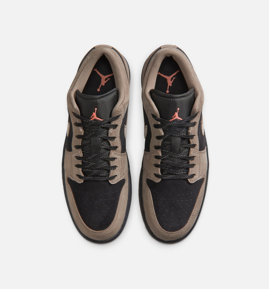 Air Jordan 1 Low SE Men's Sneakers - Black / Olive Grey