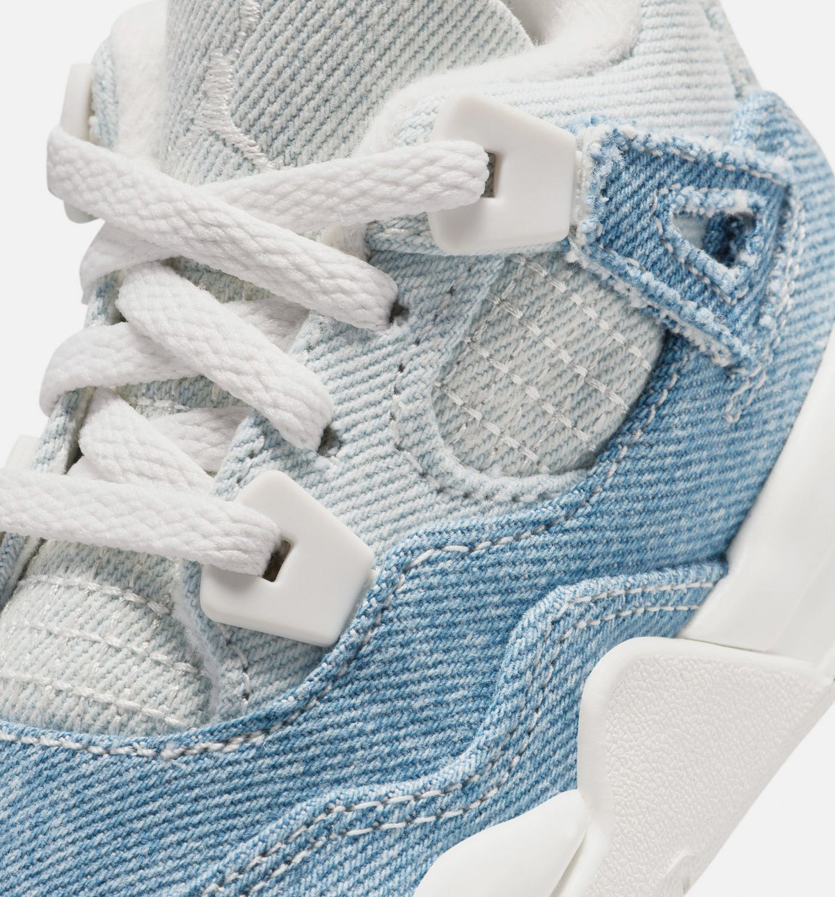 Air Jordan 4 Retro Worn Blue Infant & Toddler Sneakers