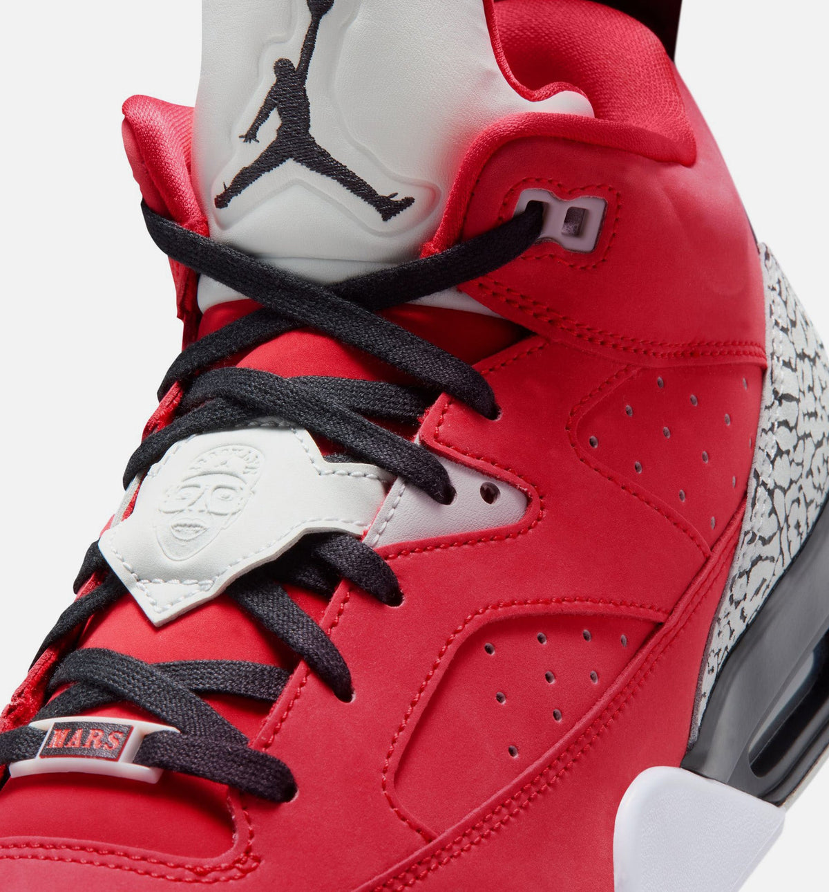 Son of Mars Low Men's Sneakers - Fire Red, Black, Grey & Mist White