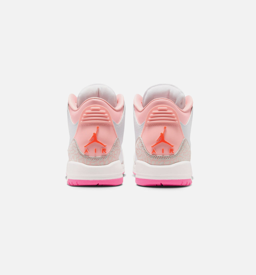 Air Jordan 3 Retro Spring Flowers Grade School Sneakers
