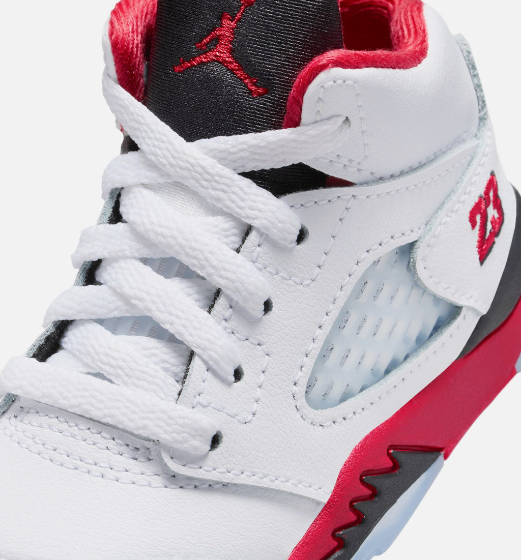 Air Jordan 5 Retro Fire Red Infant & Toddler Sneakers
