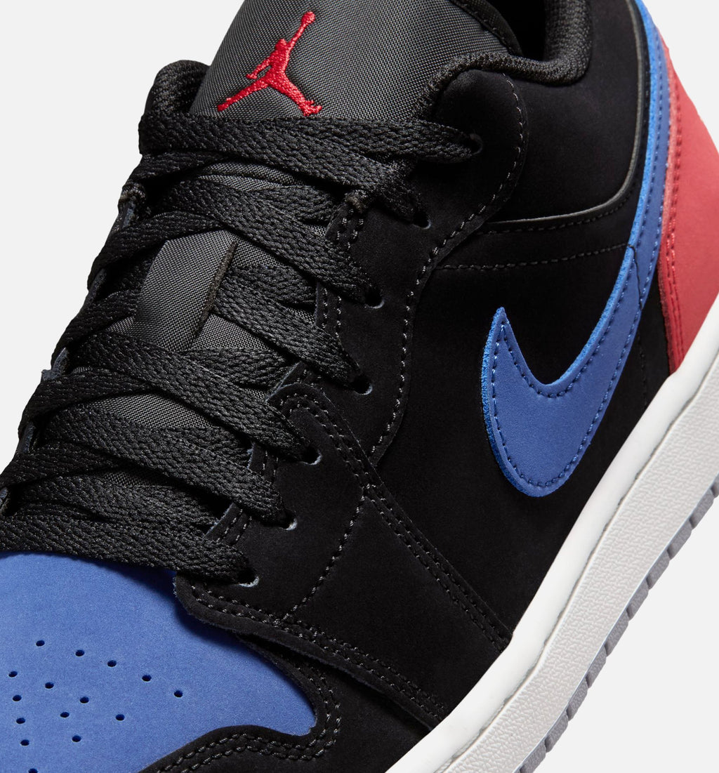 Air Jordan 1 Low Men's Sneakers - Black / True Blue / Varsity Red