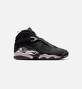 Air Jordan 8 Retro Chrome Men's Sneakers - Black & Light Graphite