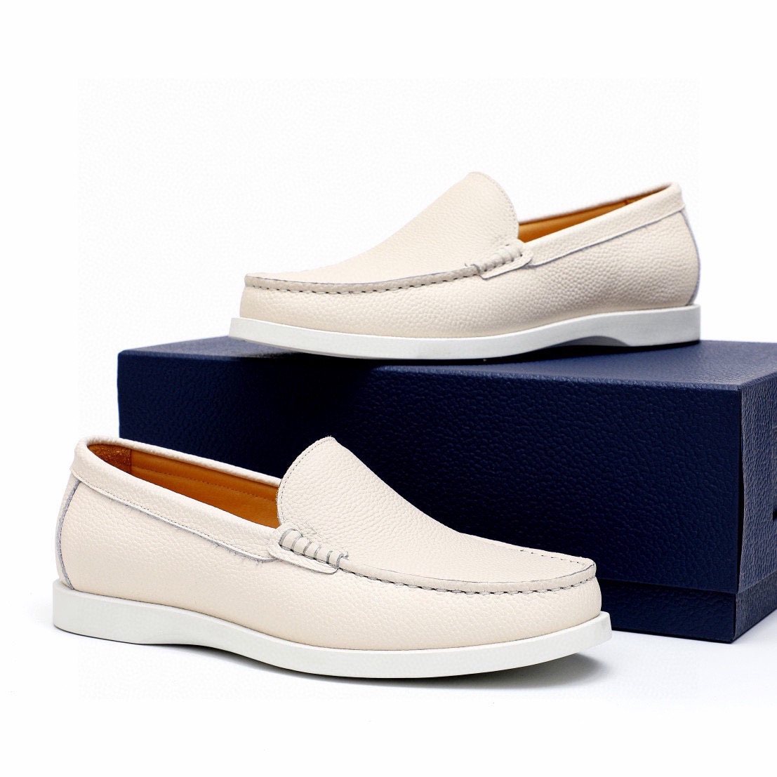 Dior Pebble-Grain Slip-On Shoes